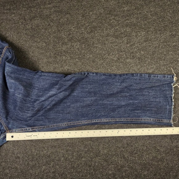 Y2K Neoblue Mens Blue Dark Wash Jeans Straight Leg Denim Made in USA Size 38x27 - Picture 8 of 13